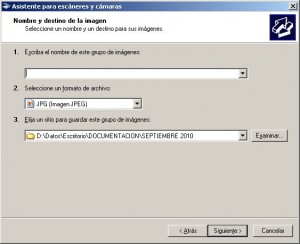 Asistente del escaner