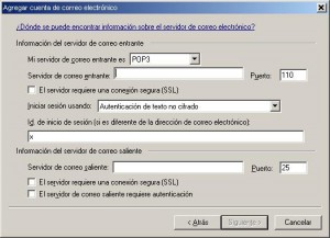 Asistente de Windows Live Mail